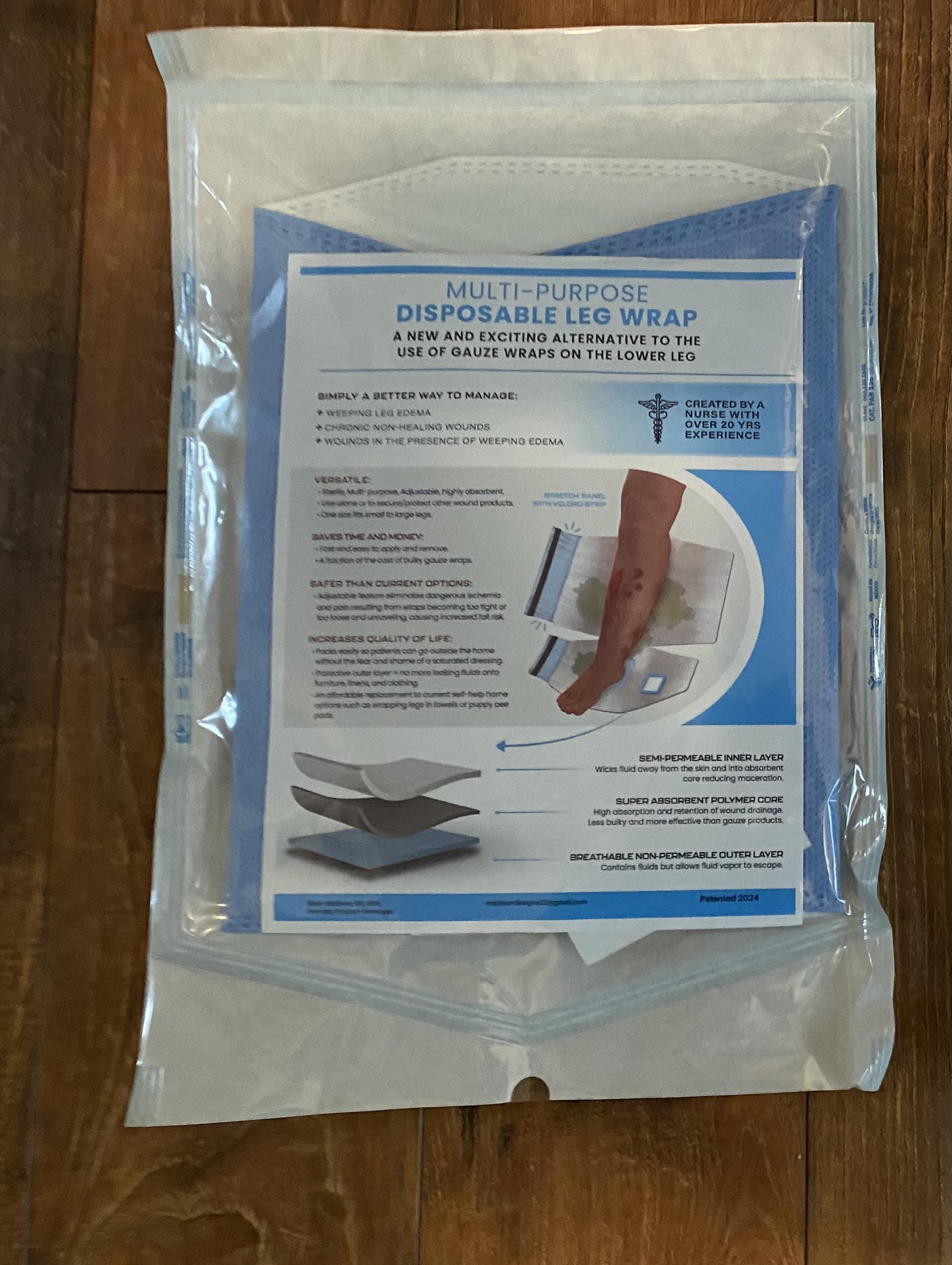 First manufactured and packaged wraps