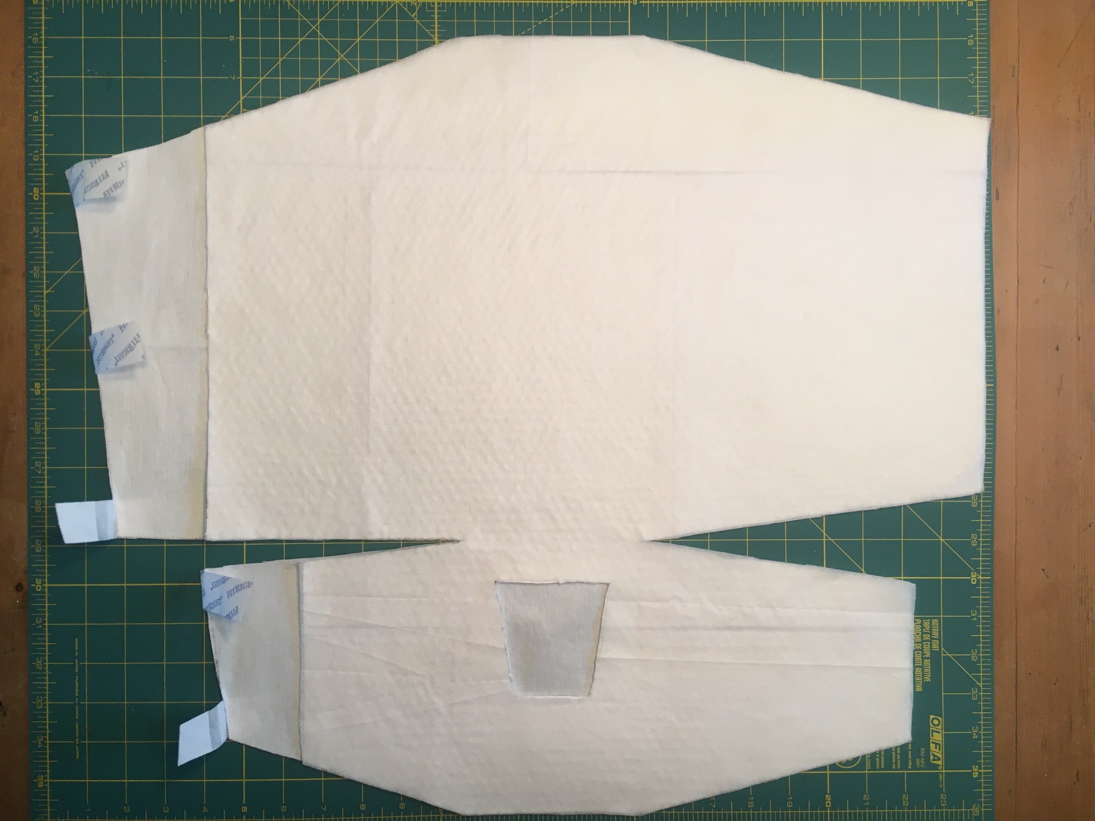 Stretch panels added to improve attachment
